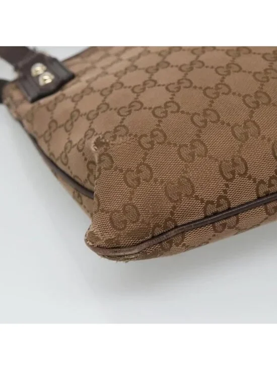 Authentic GUCCI GG Canvas Shoulder Bag Brown 257246 - Picture 8 of 16